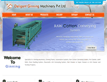 Tablet Screenshot of ginningmachinery.com